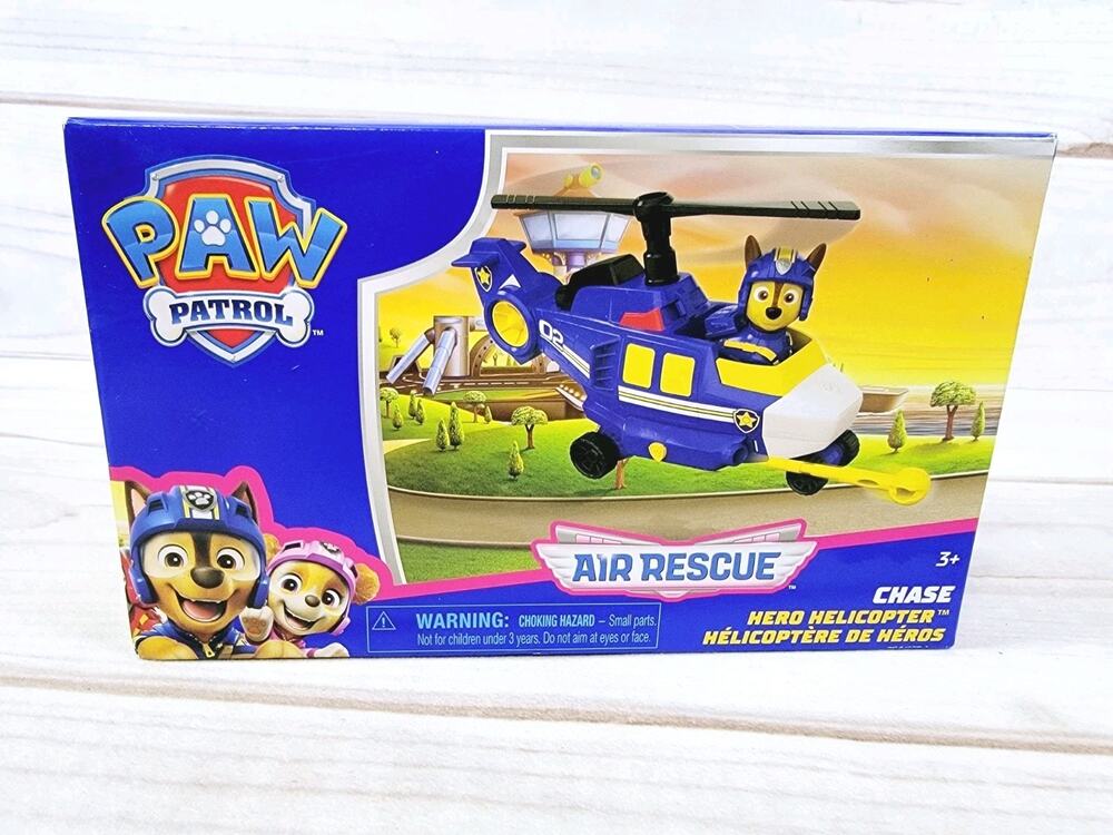 Paw Patrol Air Rescue Chase Hero Helicopter Toy With Figure & 2 Projectiles NEW